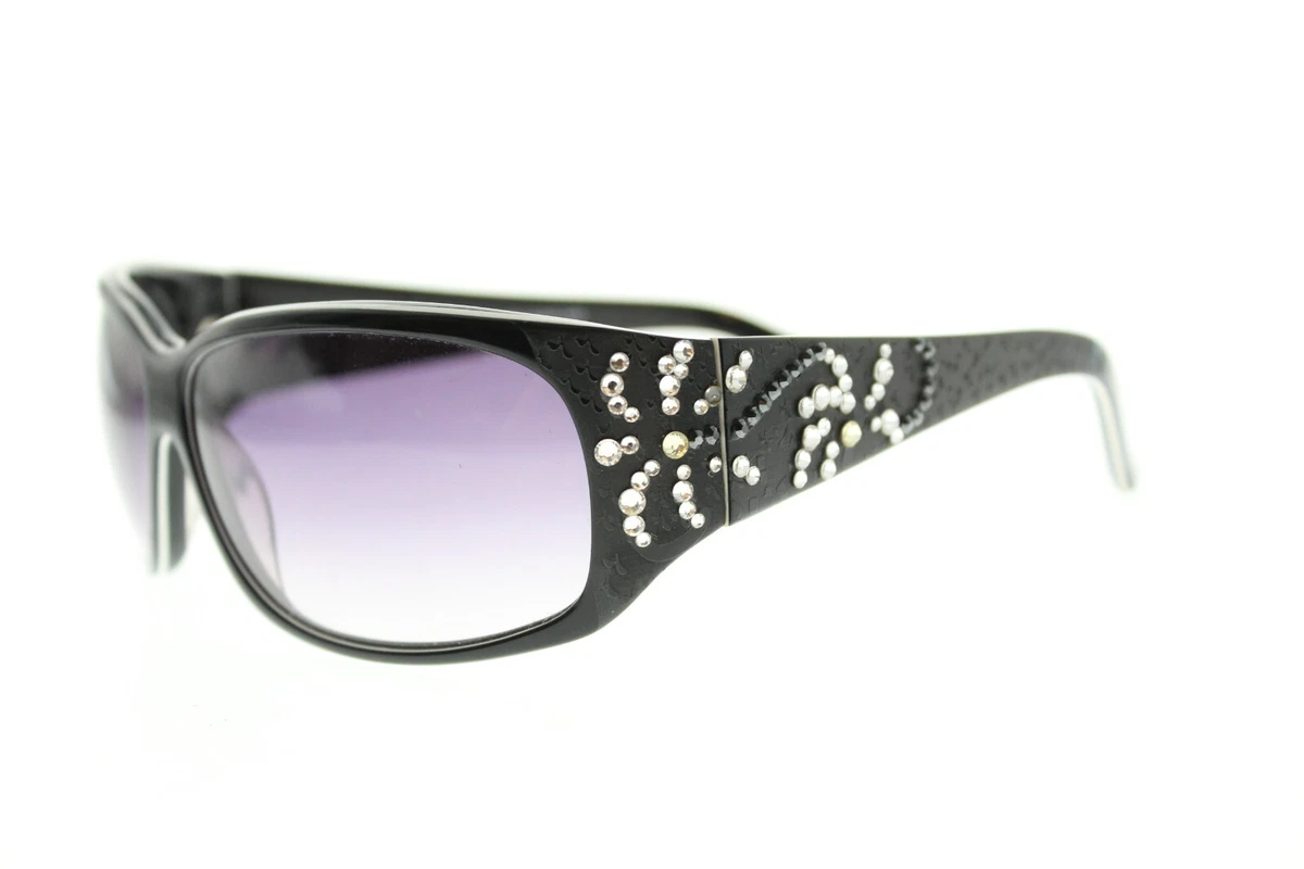 Jimmy Crystal Swarovski white black gray square plastic frame sunglasses Giava | Crystal Glitter Square Sunglasses | JIMMY CHOO main image 2