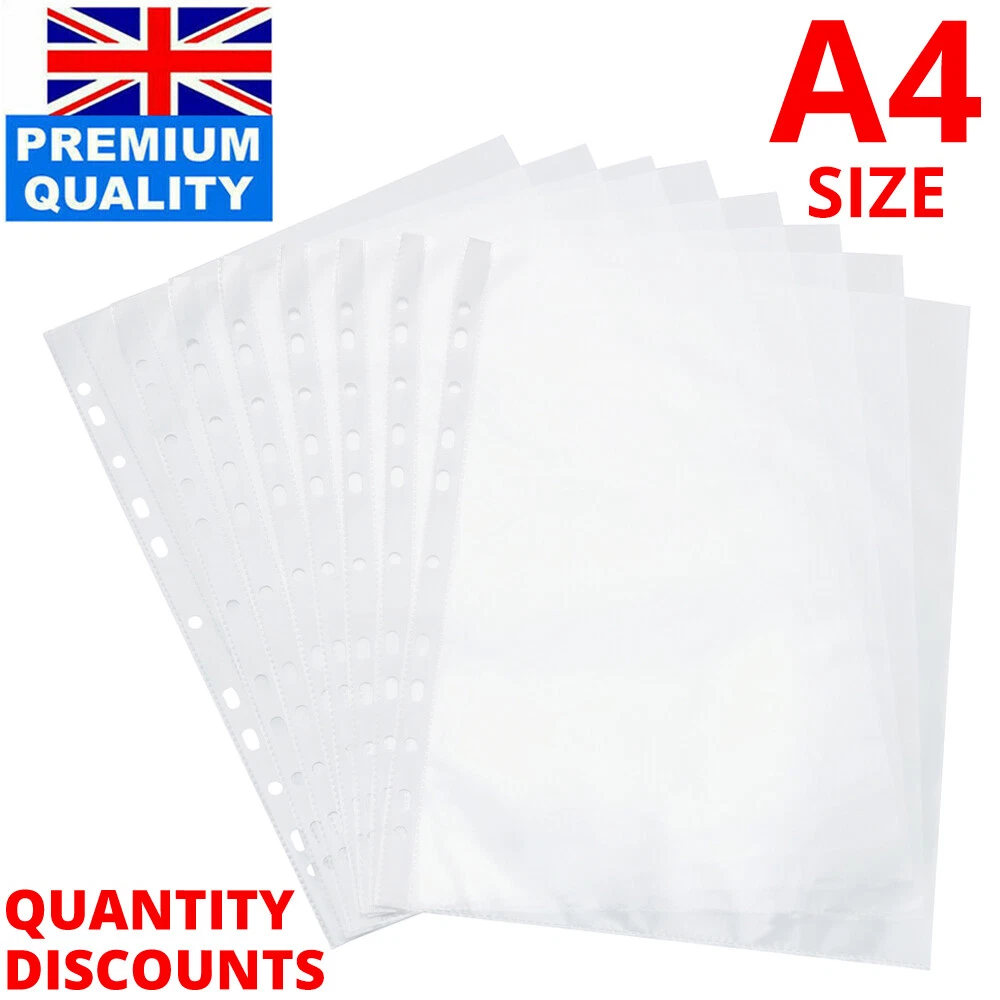 Plastic a4 sleeves outlet