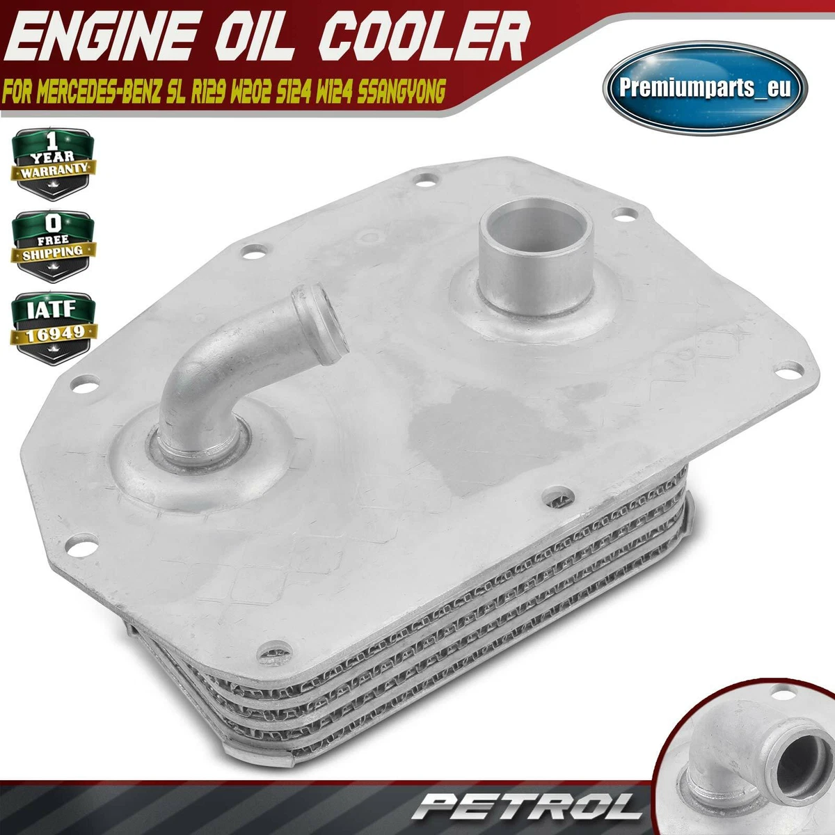 Engine Oil Cooler for Mercedes-Benz SL R129 W202 S124 W124 
