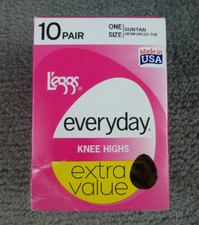 Leggs Everyday Ankle High Sheer Toe 10 Pair Pack One Size NEW