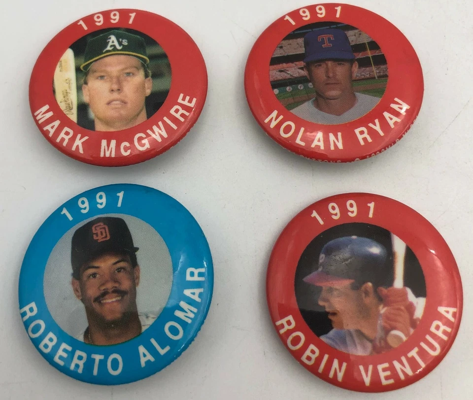 (46) Different 1991 JKA Vincentown MLBPA Baseball Buttons Pinbacks Set Lot RARE! - Image 4 of 4