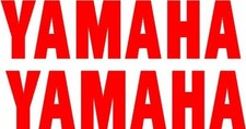 Yamaha Vinyl Stickers Decals Set Of 2-2x 8 Red