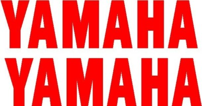 #ad #ad Yamaha vinyl stickers decals set of 2 2quot;x 8quot; red $5.00
