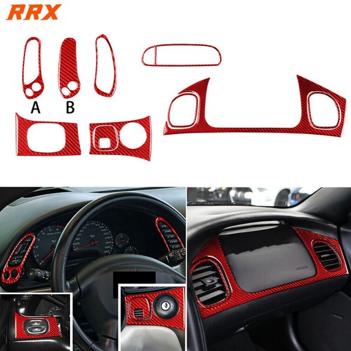 Dashboard Dash Trim Set Carbon Fiber Trim For Corvette C5 1998-2004 - 第 1/10 張圖片