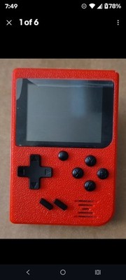 TECH SOLUTIONS TS-PGC01 RED HANDHELD RETRO GAME CONSOLE NR TESTED WORKS EUC