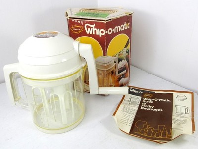 POPEIL'S Whip O Matic Hand Mixer No. W4000 1975 Made in USA w/ Original Box EUC