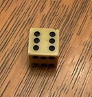 One Bakelite Die Or Dice All 6 Sides Have The Number 6 Cheating, Swindle Die — photo 2