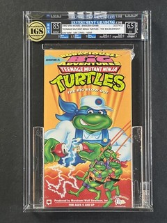 1992 Teenage Mutant Ninja Turtles TMNT VHS Movie IGS 8.5 MINT Box 6.5 EX Seal