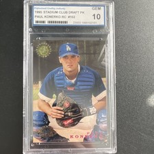Topps 1995 Stadium Club #102 Paul Konerko Rookie PGA Gem 10 MLB Card. rookie card picture