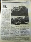 OCT 1979 MAGAZINE PAGE #050- BIGFOOT MONSTER TRUCK- CREATION OF BOB CHANDLER  — photo 2