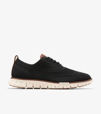 Cole Haan ZER GRAND Remastered Stitchlite Wingtip, Black/Ivory, C39595, 11 W