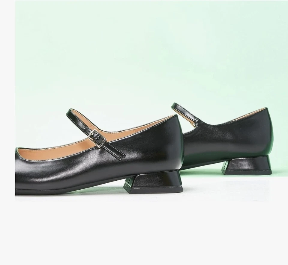 Correa ajustable y puntera cuadrada C.Paravano Mary Jane para mujer talla 9 Foto 3 de 4