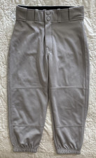 Franklin Sports Youth Baseball  Softball Pants, Medium, Gray, 24-26" Waist