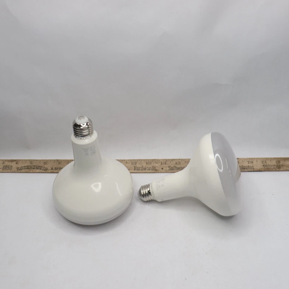 (2-Pk) EcoSmart Dimmable Energy Star LED Light Bulb Soft White BR40 90W Eqv - Image 4 of 4