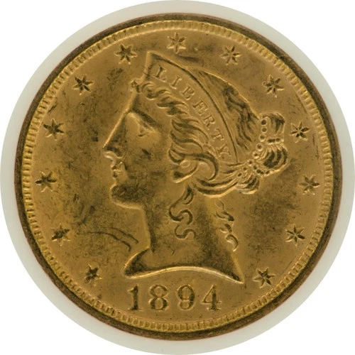 1894 $5 Liberty Head Gold Half Eagle - NGC MS63