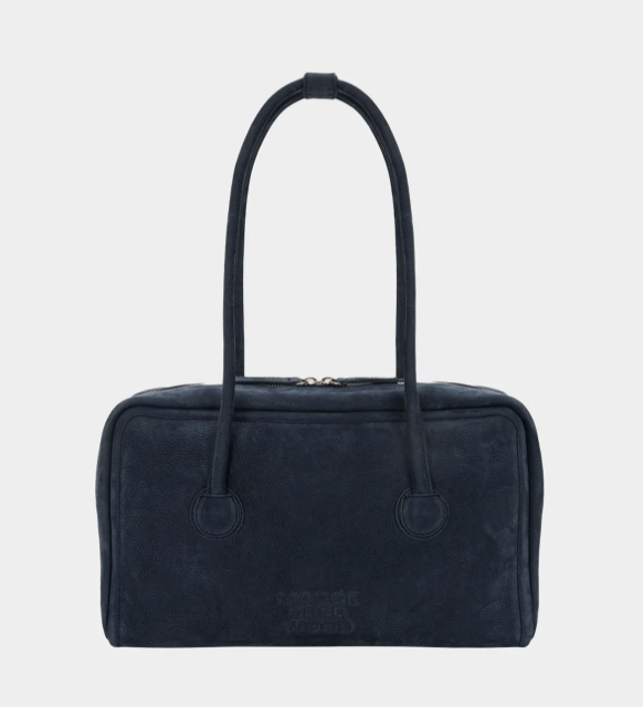 MARGE SHERWOOD SOFT BOSTON | Indigo Nubuck Leather | Shoulder Bag