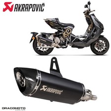Scarico ITALJET DRAGSTER 125 ABS 2020-2025 AKRAPOVIC Titanio Nero S-IT125SO1-...