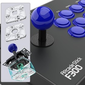 Elegant F300 Arcade Stick - Enhance Your Play with Multi-Device Connectivity