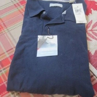 Pierre Cardin Men's Golf Polo Shirt Navy New with Tags Size: Extra Large