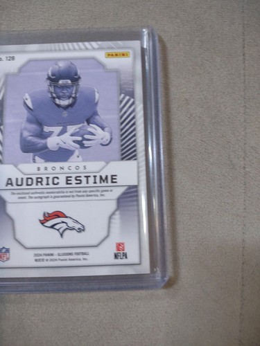 2024 PANINI RPA Audric Estime ROOKIE PATCH AUTO RC /199 CHEAPEST ON EBAY BRONCOS - Picture 13 of 16