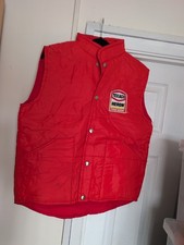 Texaco Heron Team Suzuki Gillet Bodywarmer Jacket Red Size Small