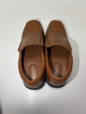 Bruno Marc Men's Brown Square Toe Slip-On Faux Leather Dress Loafers Size 6