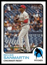 Reiver Sanmartin RC 2022 Topps Heritage #652 Cincinnati Reds 30745 Baseball Card