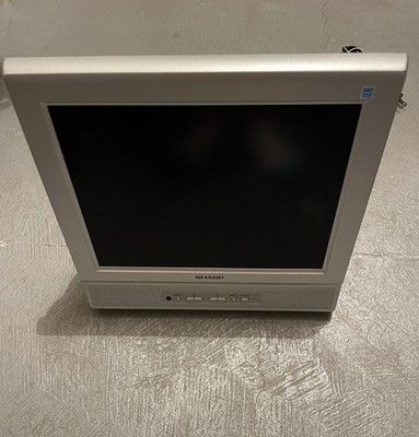 Sharp 13'' Square LC13AV1U Portable LCD TV Tested Remote Hangs on Wall Television