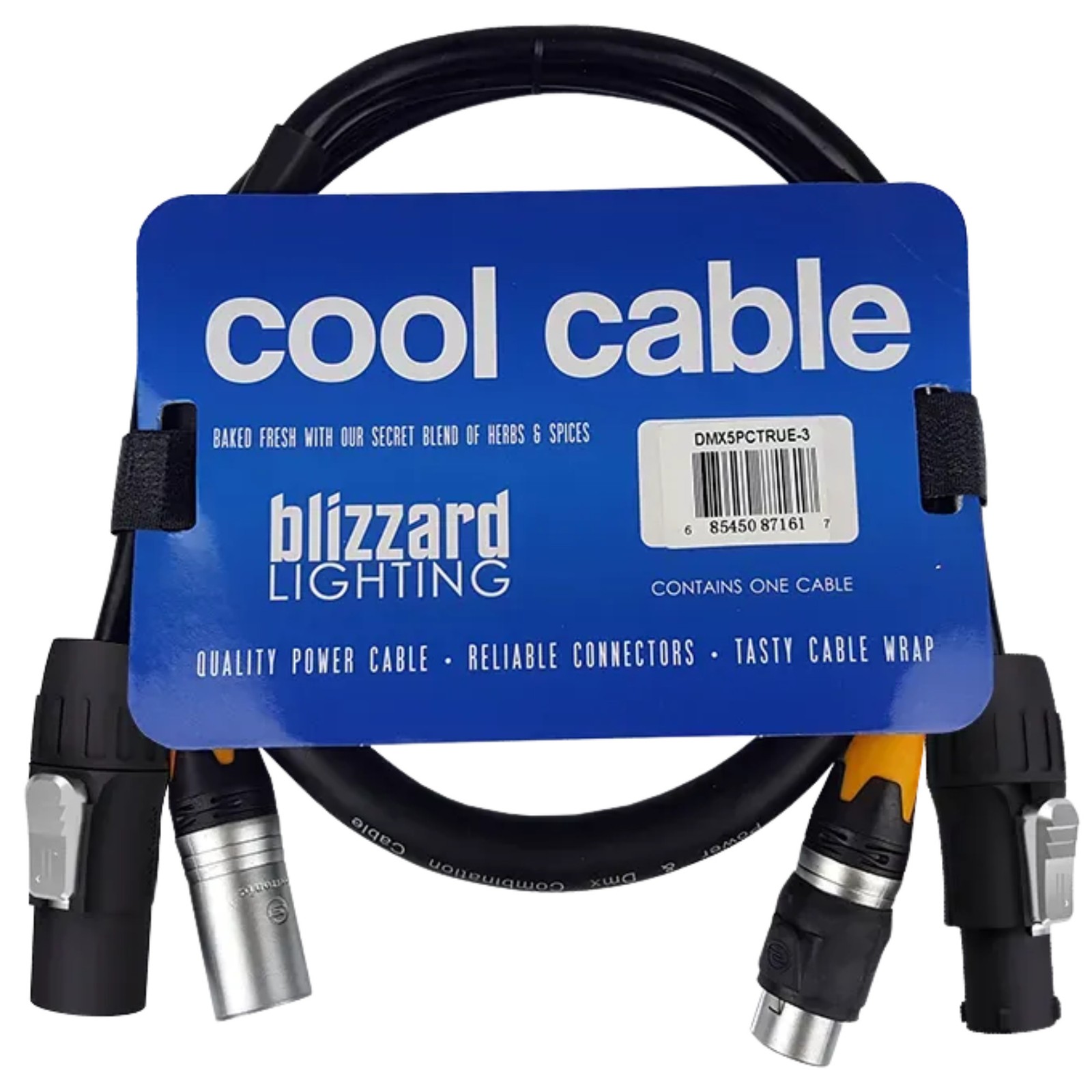 Комбинированный кабель Blizzard Lighting PowerCon TRUE1 Power/5-контактный XLR DMX, 6