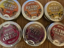 Retro Sours Red Apple Mango Tangerine Citrus Passionfruit Raspberry Hard Candy