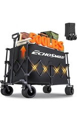EchoSmile Collapsible Foldable Extended Height 300L Wagon 500lb Max AT Tires New