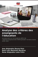 Analyse Des CritèRes Des Enseignants De L'éDucation Ruiz (U. A.) Taschenbuch