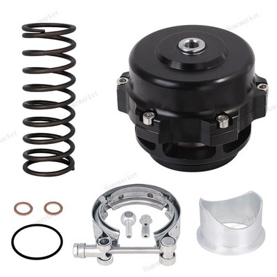 Universal Aluminum 50mm Blow Off Valve Dump Valve BOV with V-band Flange Black