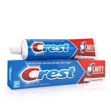 Crest Cavity Protection Fluoride Anticavity Toothpaste Regular Paste 5.7 Ounce