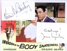 INVASION OF THE BODY SNATCHERS ...  KEVIN McCARTHY & DANA WYNTER with UACC COA