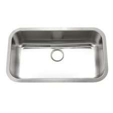 Houzer STL-3600 Eston 32-3/8" Undermount Single Basin Stainless - Stainless