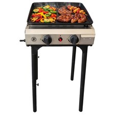Plancha à gaz 4800W 3 Hauteurs cuisson Céramique 42x36cm INTEC