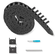 39.3 inch Carrier Drag Chain Cable Wire R18 10x20mm (Inn H x W) Plastic Black...