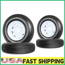 4pack St20575d14 Tire14 In Fuel-saving Trailer Tires6pr 5 Lug On 4.5 Car