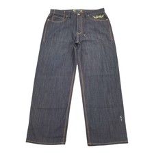 Vintage Coogi Dark Wash Embriodered Jeans 40x34 Mens Baggy Fit Denim Wide Leg