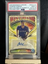Marketplace image: 2025 Bowman Chrome - Charlie Condon Superfractor 1/1 Max Volume Autographs PSA 9
