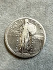 1920 Philadelphia Mint Silver Standing Liberty Quarter F Fine Condition 8131