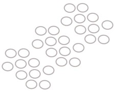 Yeah Racing 10x12mm Stainless Steel Shim Set 30  0.1, 0.2, 0.3mm 