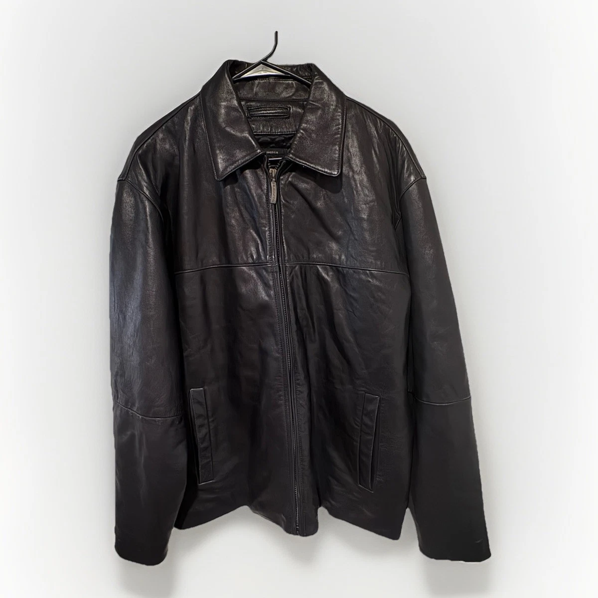 Claiborne Regular Size Coats, Jackets & Vests Leather Outer Shell