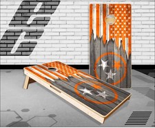 Tennessee Flag Orange Cornhole Boards Bean Bag Toss Game