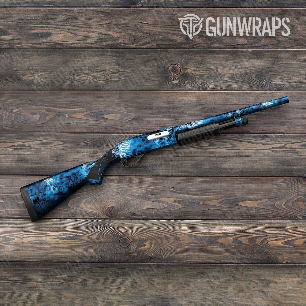 GunWraps Kryptek Blue Lightning Premium Shotgun Vinyl Gun Wrap Skin ...