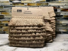 Vatican Homes 100% Jute Natural Trimmings Edging Finish Pillow Valance Table