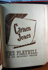 Playbills The Broadway Theatre Carmen Jones 5 mars 1944 46 pages L689