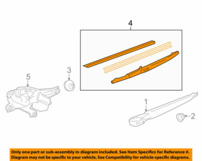 85242-60130 Toyota Blade, rr wiper 8524260130, New Genuine OEM  