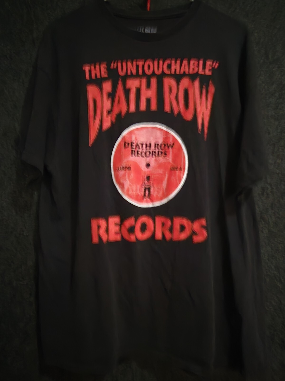 FILA T shirt The Untouchable Death Row Records piccola nera Dr Dre Snoop Dogg Xl